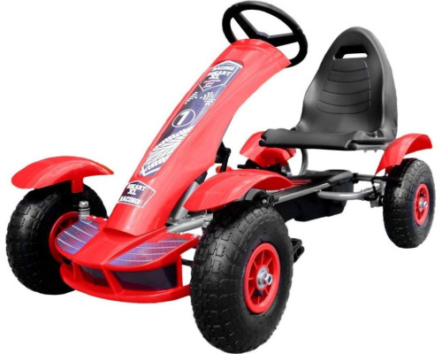 Дитячий педальний картинг Racing XL 3+ Червоний