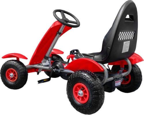 Дитячий педальний картинг Racing XL 3+ Червоний