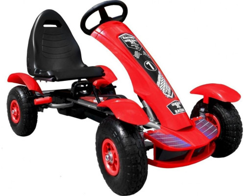 Дитячий педальний картинг Racing XL 3+ Червоний