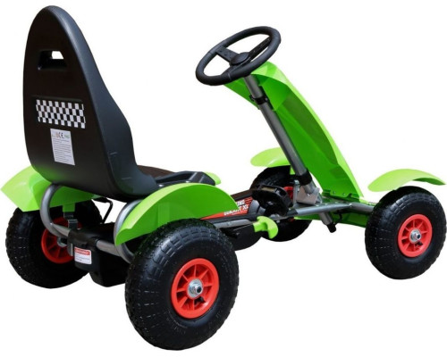 Дитячий педальний картинг Racing XL 3+ Зелений