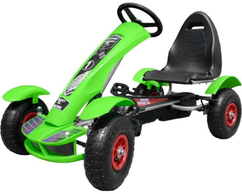 Дитячий педальний картинг Racing XL 3+ Зелений