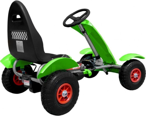 Дитячий педальний картинг Racing XL 3+ Зелений