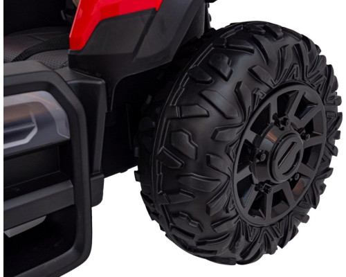 Дитячий акумуляторний трактор BLAST з причепом червоний