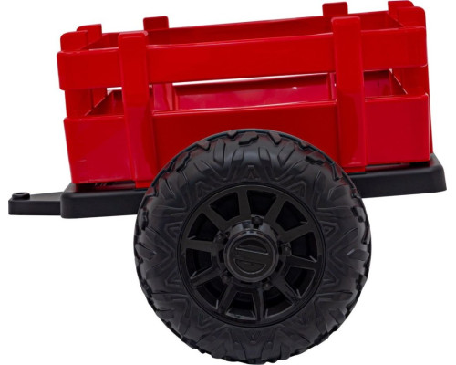 Дитячий акумуляторний трактор BLAST з причепом червоний