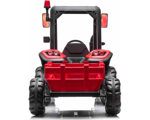 Дитячий акумуляторний трактор BLAST з причепом червоний