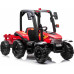 Дитячий акумуляторний трактор BLAST з причепом червоний
