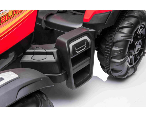 Дитячий акумуляторний трактор BLAST з причепом червоний