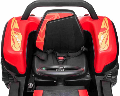 Дитячий акумуляторний трактор BLAST з причепом червоний