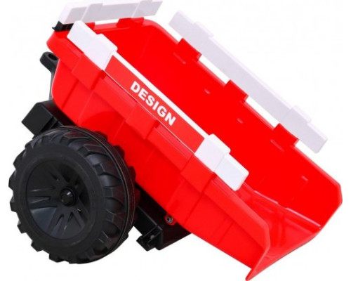 Дитячий акумуляторний трактор З Причепом 720-T Червоний