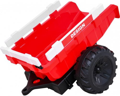 Дитячий акумуляторний трактор З Причепом 720-T Червоний