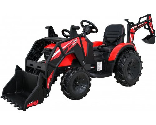 Дитячий акумуляторний трактор З Причепом 720-T Червоний