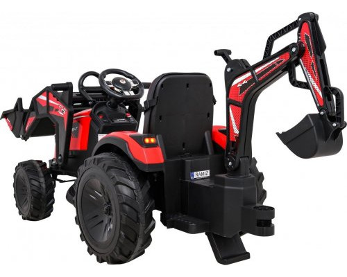 Дитячий акумуляторний трактор З Причепом 720-T Червоний