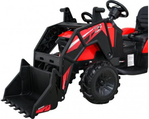 Дитячий акумуляторний трактор З Причепом 720-T Червоний