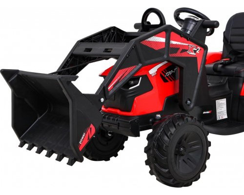 Дитячий акумуляторний трактор З Причепом 720-T Червоний