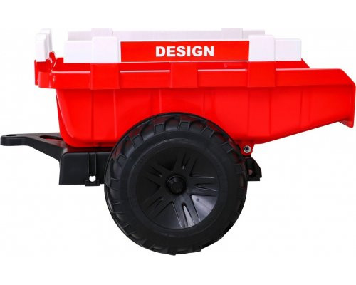 Дитячий акумуляторний трактор З Причепом 720-T Червоний