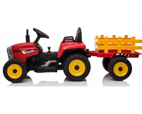 Дитячий акумуляторний трактор з причепом BLOW Червоний