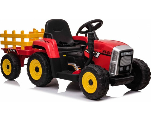 Дитячий акумуляторний трактор з причепом BLOW Червоний