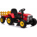 Дитячий акумуляторний трактор з причепом BLOW Червоний