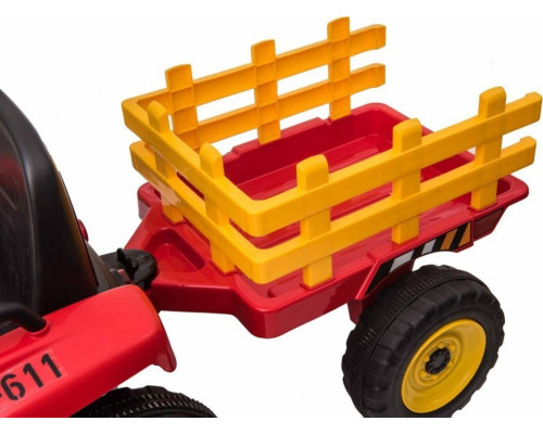 Дитячий акумуляторний трактор з причепом BLOW Червоний