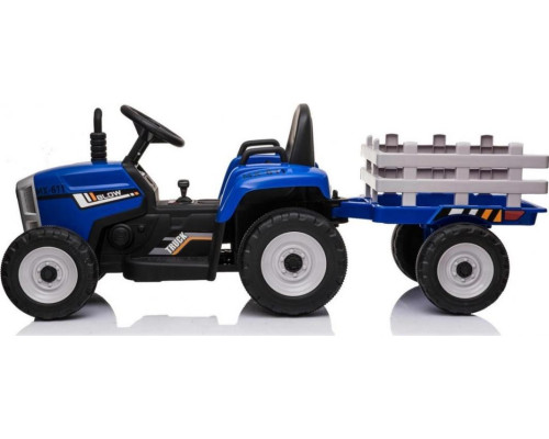 Дитячий акумуляторний трактор з причепом BLOW Синій