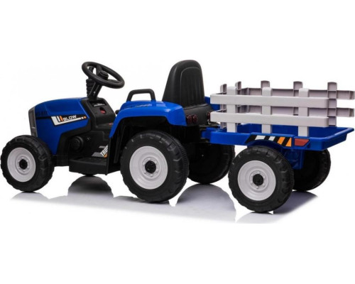 Дитячий акумуляторний трактор з причепом BLOW Синій