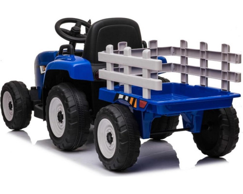 Дитячий акумуляторний трактор з причепом BLOW Синій
