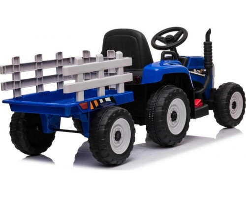 Дитячий акумуляторний трактор з причепом BLOW Синій