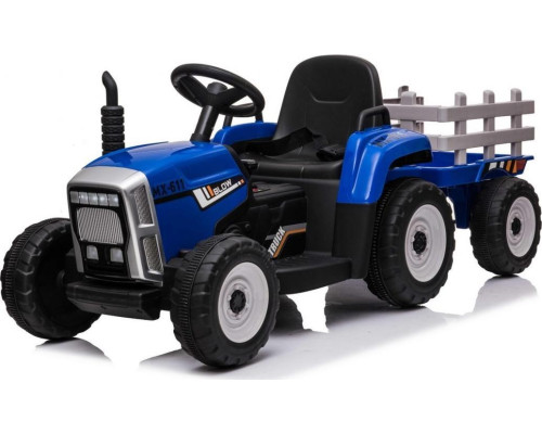 Дитячий акумуляторний трактор з причепом BLOW Синій