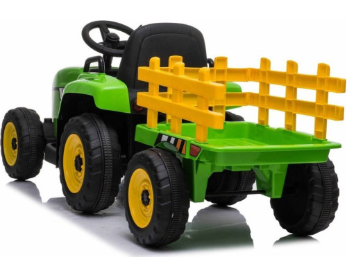 Дитячий акумуляторний трактор з причепом BLOW Зелений