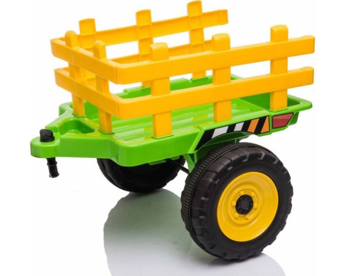 Дитячий акумуляторний трактор з причепом BLOW Зелений
