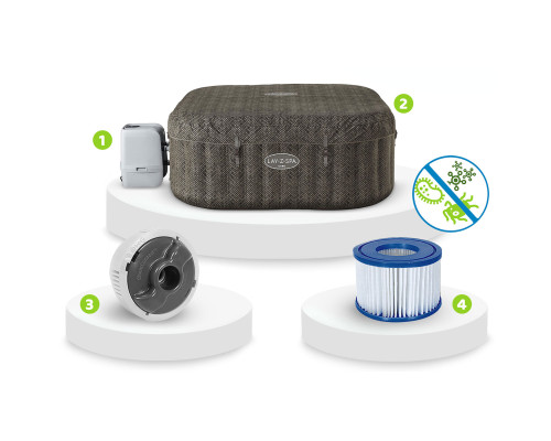 Джакузі-SPA надувне Bestway 6001R Lay-Z Cabo 6‑місне