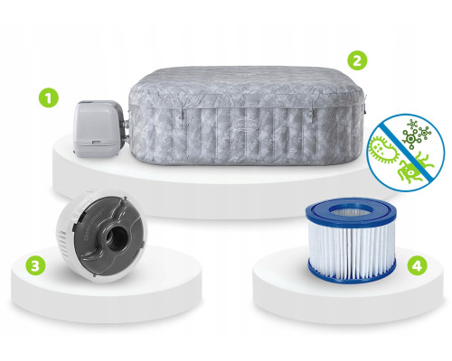 Джакузі-SPA надувне Bestway 6001Q Lay‑Z San Francisco Pro 7‑місне