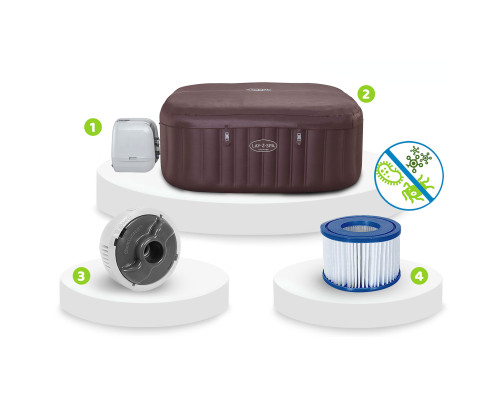 Джакузі‑SPA надувне Bestway Lay‑Z Maldives Pro 6001U 201 х 151 х 80 см