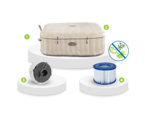 Джакузі‑SPA надувне Bestway Lay‑Z Rome 6001M 201 х 201 х 79 см