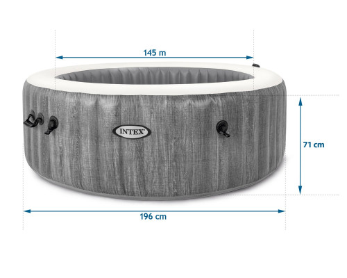 Джакузі-SPA надувне Intex 28440 4-місне Джакузі-SPA надувне Intex 28440 4-місне