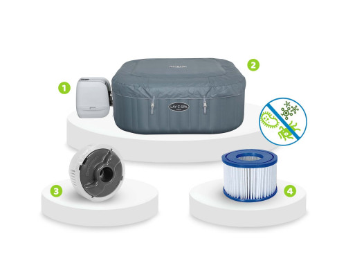 Джакузі-SPA надувне BESTWAY LAY-Z-SPA Hawaii HydroJet Pro 6-місне Джакузі-SPA надувне BESTWAY LAY-Z-SPA Hawaii HydroJet Pro 6-місне