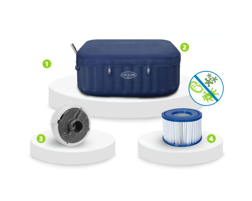 Dmuchane SPA Lay-Z Miami 6 osobowe Bestway 6001H Dmuchane SPA Lay-Z Miami 6 osobowe Bestway 6001H
