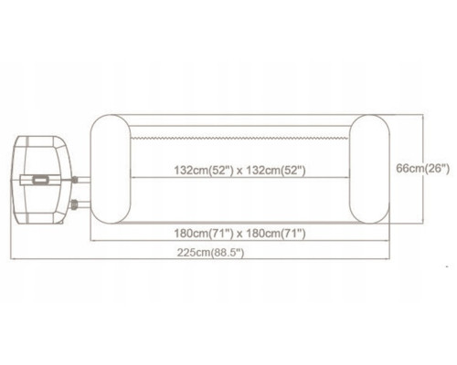 Джакузі-SPA надувне Bestway 6001F SPA Lay‑Z Hollywood 6‑місне