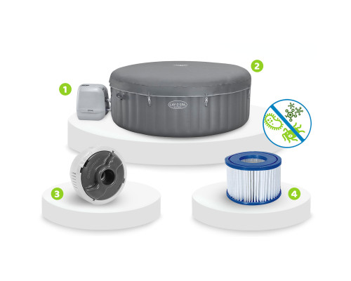 Джакузі-SPA надувне Bestway 6001T Lay-Z Santorini Pro 7-місне