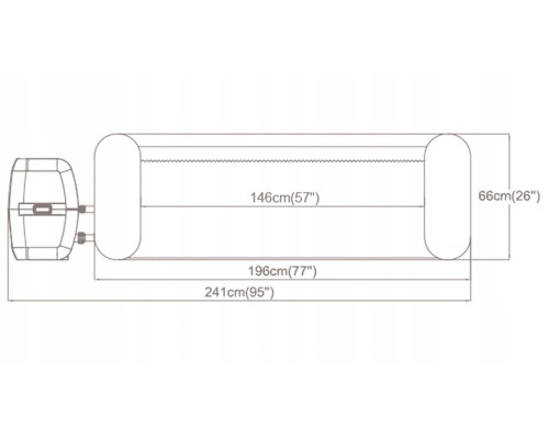 Джакузі-SPA надувне Bestway 6001D SPA Lay‑Z Miami Green 6‑місне