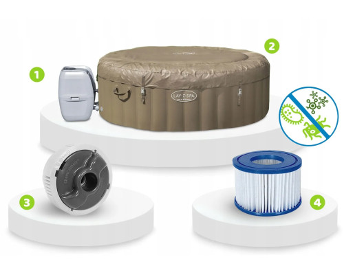 Джакузі-SPA надувне Bestway 60017 Lay‑Z Palm Springs 6‑місне