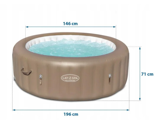 Джакузі-SPA надувне Bestway 60017 Lay‑Z Palm Springs 6‑місне