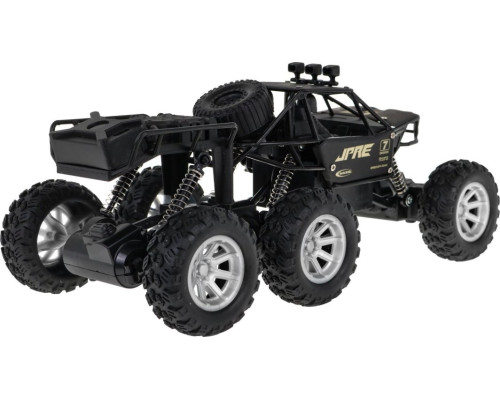 Металевий гусеничний автомобіль Rock Explorer 4x4 для дітей 8+ з дистанційним керуванням 1:18 Гума 6 коліс