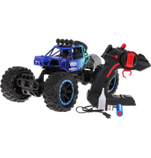 Гусенична машина з функцією диму на радіокеруванні, REAL ROCK синя