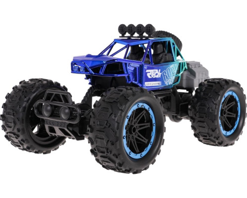 Гусенична машина з функцією диму на радіокеруванні, REAL ROCK синя