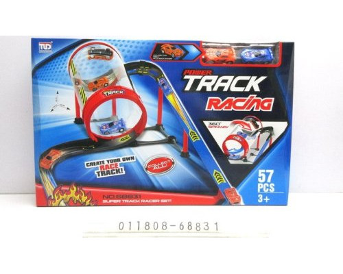 Дитяча гоночна траса з бочкою для дітей 3+