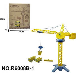 Дитячий будівельний кран EKO + транспортні засоби
