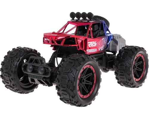 Гусенична машина REAL ROCK з функцією диму на радіокеруванні Червоний