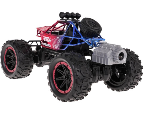Гусенична машина REAL ROCK з функцією диму на радіокеруванні Червоний