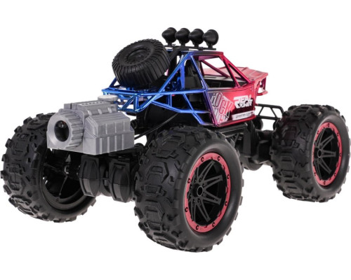 Гусенична машина REAL ROCK з функцією диму на радіокеруванні Червоний